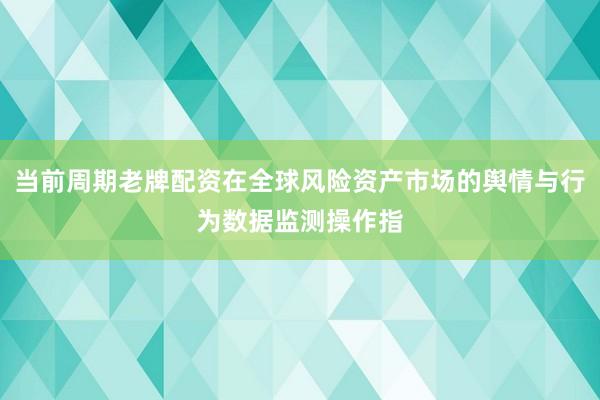 当前周期老牌配资在全球风险资产市场的舆情与行为数据监测操作指