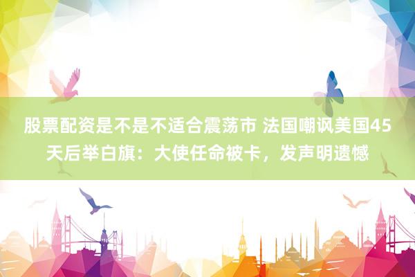股票配资是不是不适合震荡市 法国嘲讽美国45天后举白旗：大使任命被卡，发声明遗憾