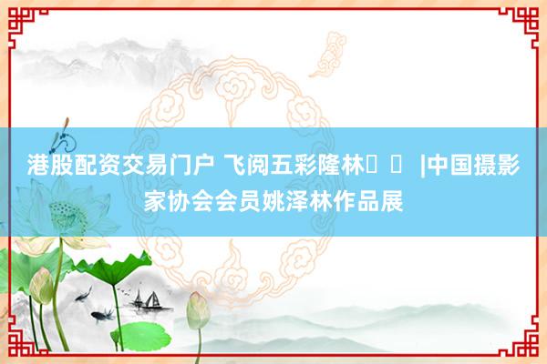 港股配资交易门户 飞阅五彩隆林‌⑮ |中国摄影家协会会员姚泽林作品展